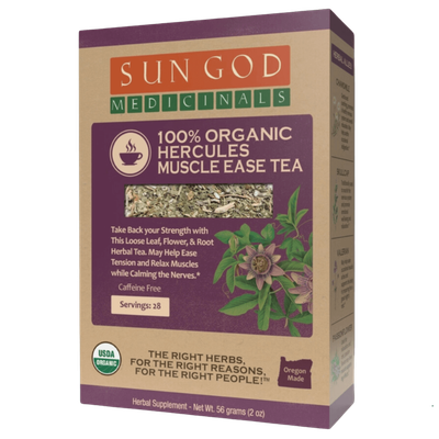 Sun God Medicinals  Organic Hercules Muscle Ease Tea