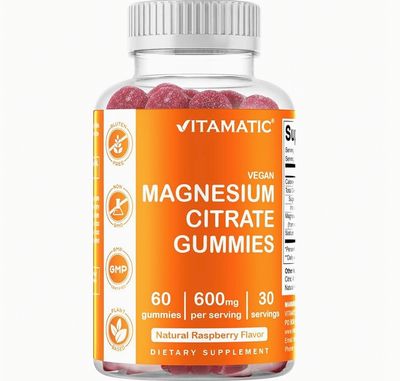 Vitamatic Magnesium Citrate 600mg - 60 Vegan Gummies