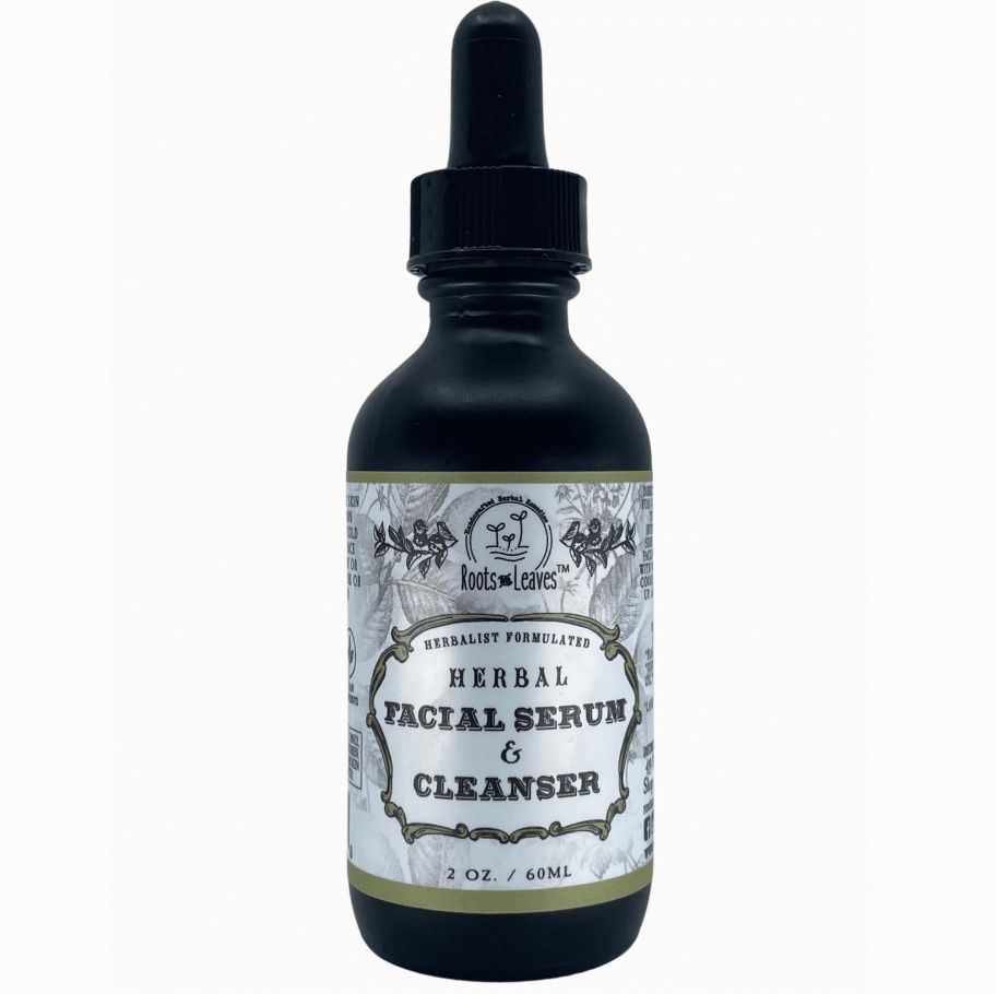 All-Natural Evening Facial Serum & Cleanser