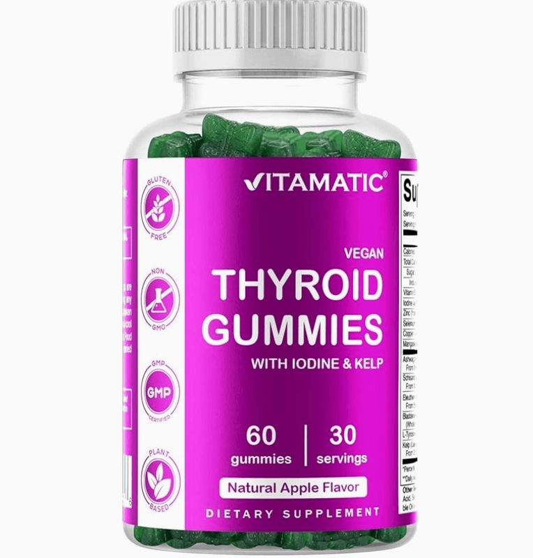 Vitamatic Vegan Thyroid Gummies with Iodine & Kelp
