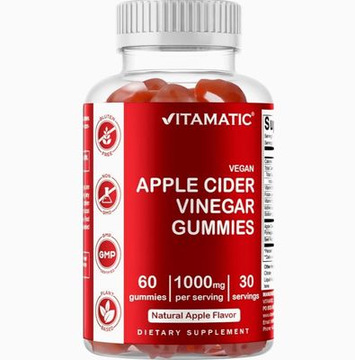 Vitamatic Apple Cider Vinegar Gummies 1000mg - 60 Vegan Gummies
