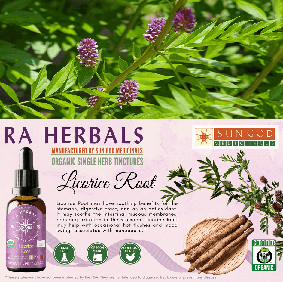Sun God Medicinals Organic Licorice Root Tincture