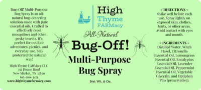 Bug-Off! All-Natural Multi-Purpose Bug-Deterring Spray - Natural, Effective, Fabric-Safe Protection