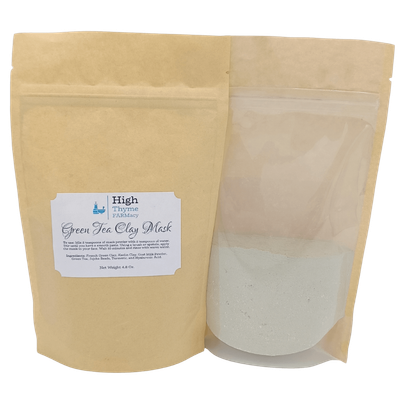 All-Natural Green Tea Clay Mask with Hyaluronic Acid
