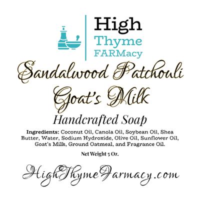 Sandalwood Patchouli Goat's Milk & Oatmeal Soap
