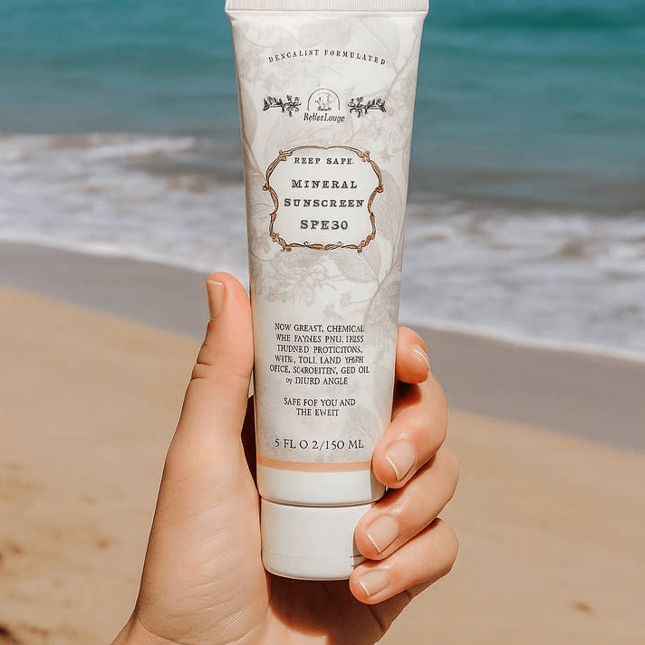 Roots and Leaves Reef Safe Vegan Mineral Sunscreen with Tremella Mushroom