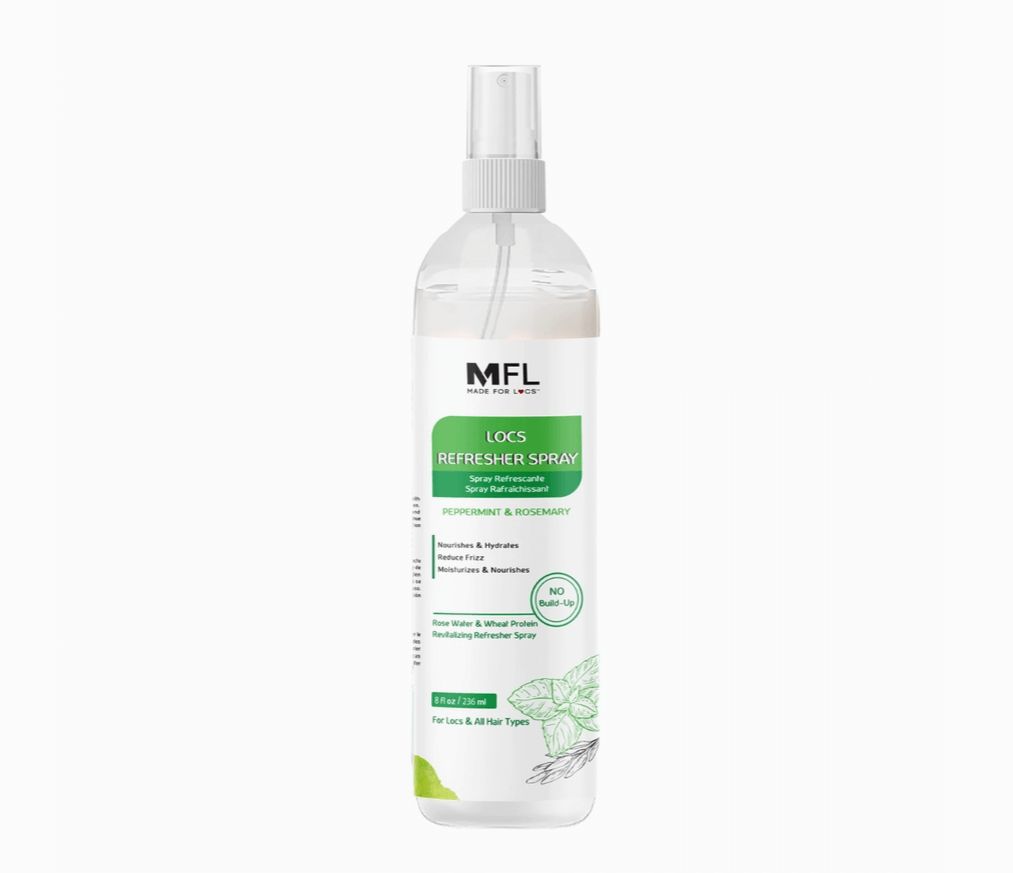MFL Locs Rose-Water Refresher Spray | 8 oz – Peppermint & Rosemary