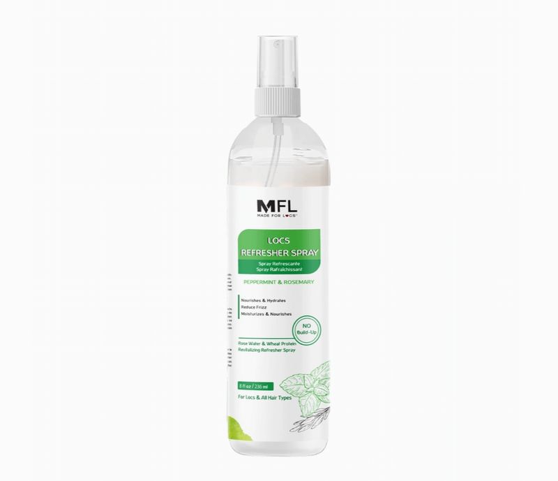 MFL Locs Rose-Water Refresher Spray | 8 oz – Peppermint & Rosemary