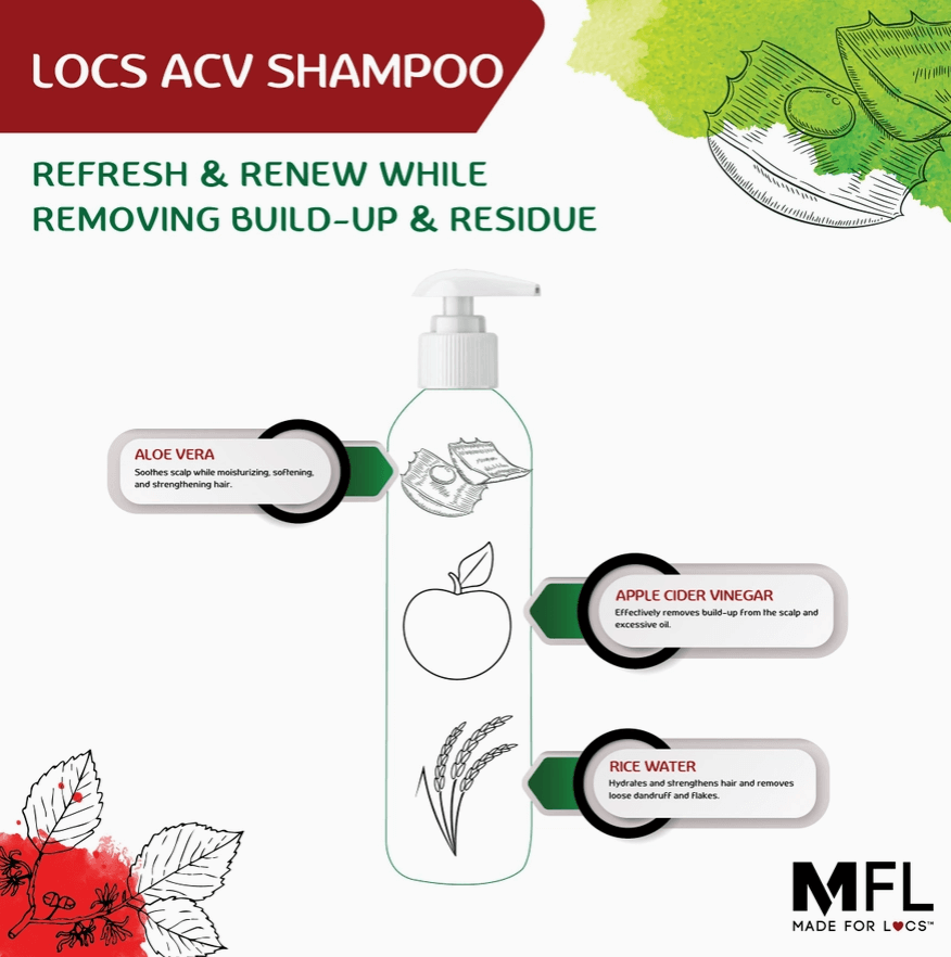 MFL Locs Vegan Apple Cider Vinegar Shampoo | 8 oz