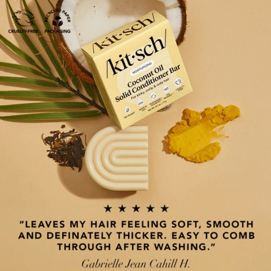 Kitsch Coconut Oil Conditioner Bar for Dry & Damaged Hair