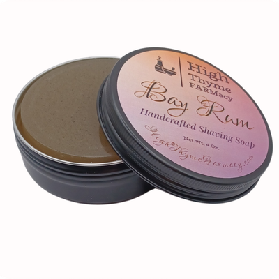 Bay Rum Shaving Soap Puck - Large 4 Ounce Bar of Bay Rum Soap for Shaving