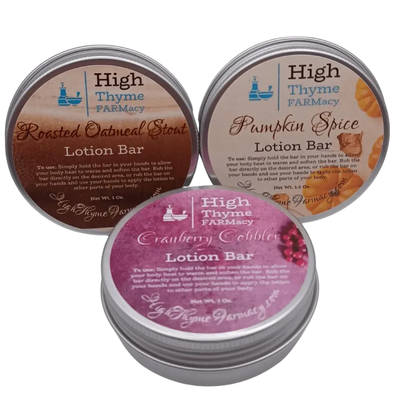 3 Pack of 1.5 ounce Lotion Bars - Choose Your Favorites!