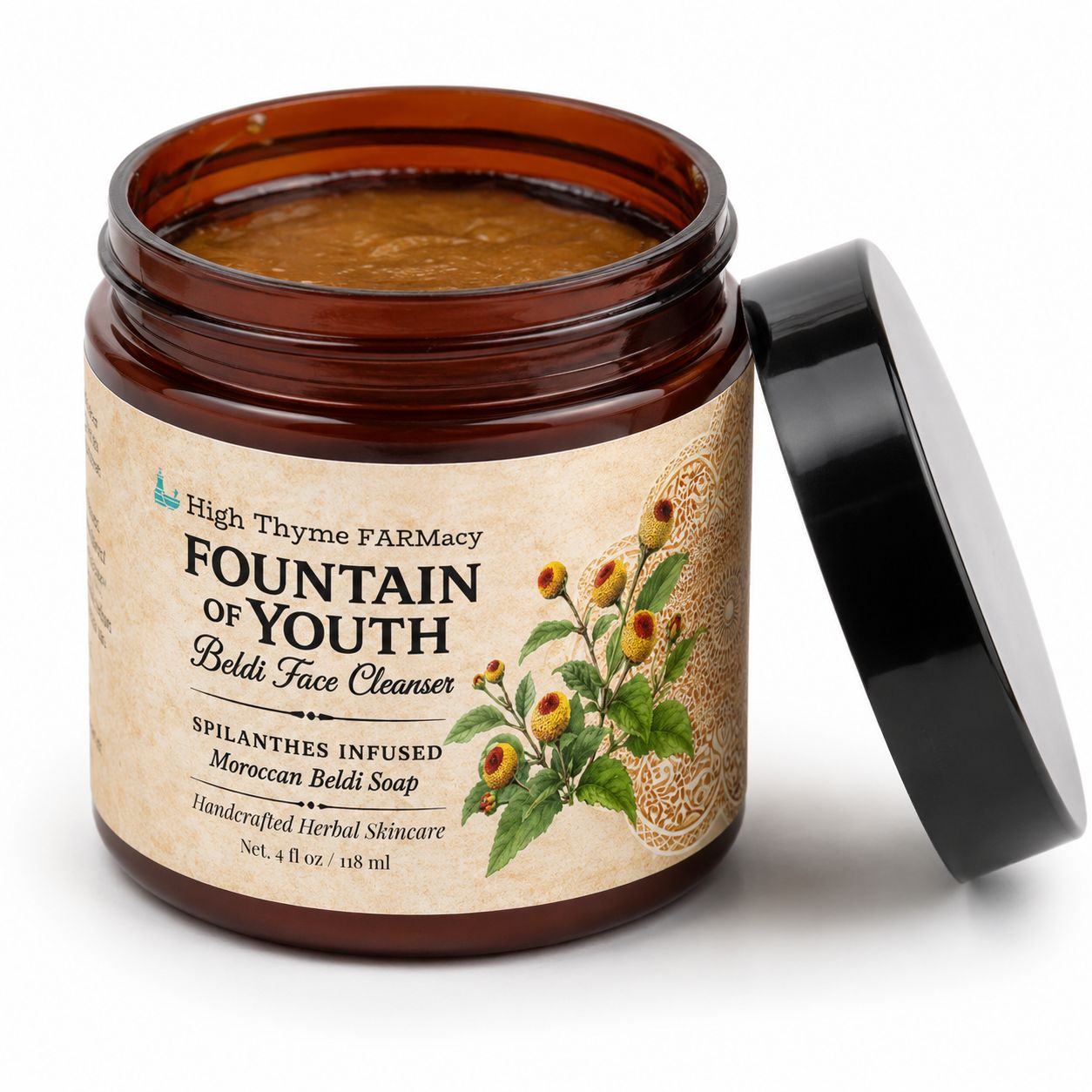 Fountain of Youth Paracress Moroccan Beldi Face Cleanser with Real Spilanthes