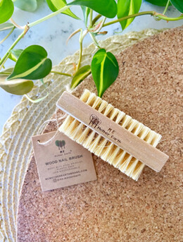 Wood and Sisal Nail Brush
