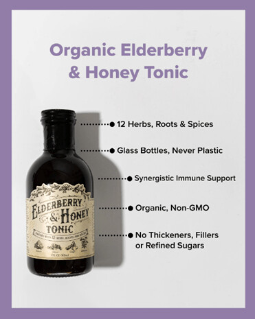 Roots and Leaves Elderberry & Honey Tonic - Limited Quantity