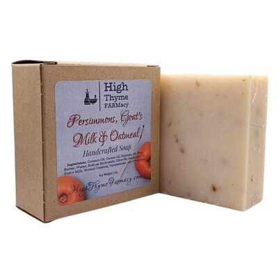Persimmons, Goat's Milk & Oatmeal Soap - Handcrafted Goat Milk Soap Bar Persimmons, Goat's Milk & Oatmeal Soap - Handcrafted Goat Milk Soap Bar