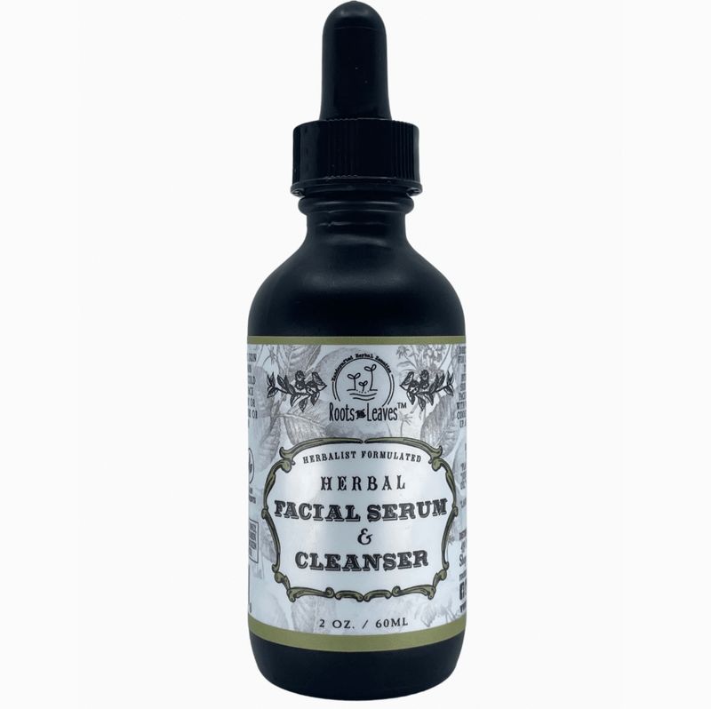 Roots and Leaves Herbal Facial Serum & Cleanser
