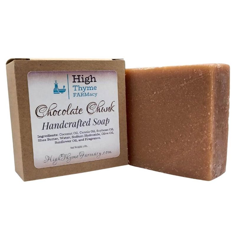 Chocolate Chunk Handmade Soap - 5 Ounce Bar of Chocolate Scented Soap