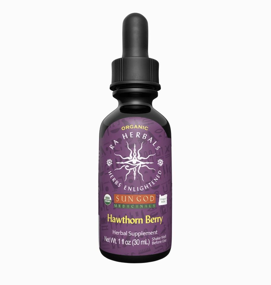 Sun God Medicinals Organic Hawthorn Berry Tincture