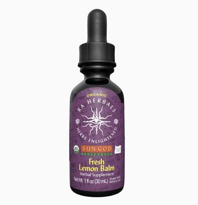 Sun God Medicinals Organic Fresh Lemon Balm Tincture Sun God Medicinals Organic Fresh Lemon Balm Tincture