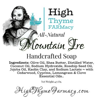 All-Natural Mountain Ire Soap with Kaolin Clay