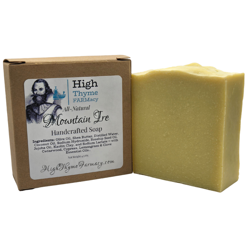 All-Natural Mountain Ire Soap with Kaolin Clay