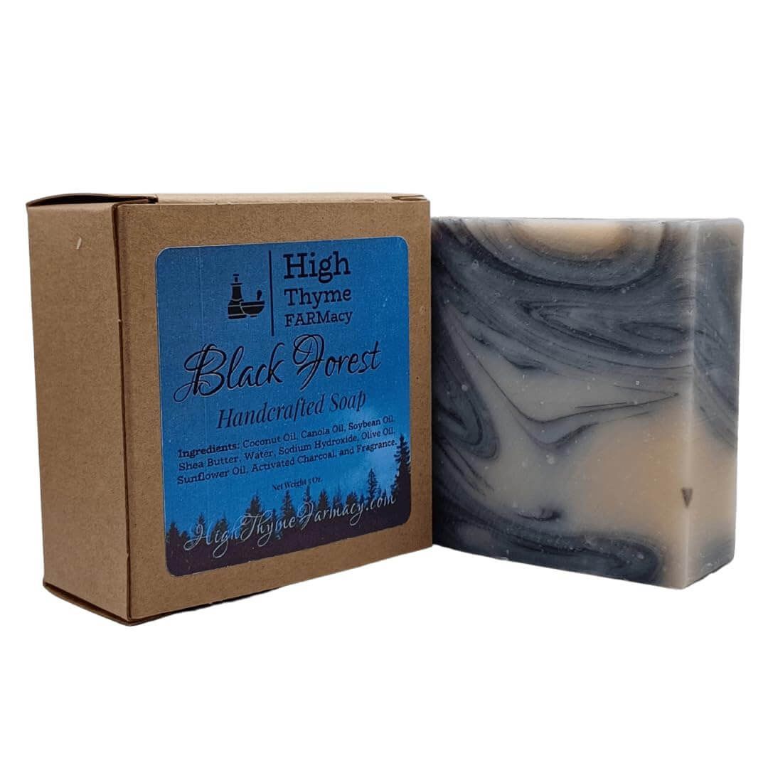 Black Forest Soap - Deep Musk & Sandalwood with Activated Charcoal