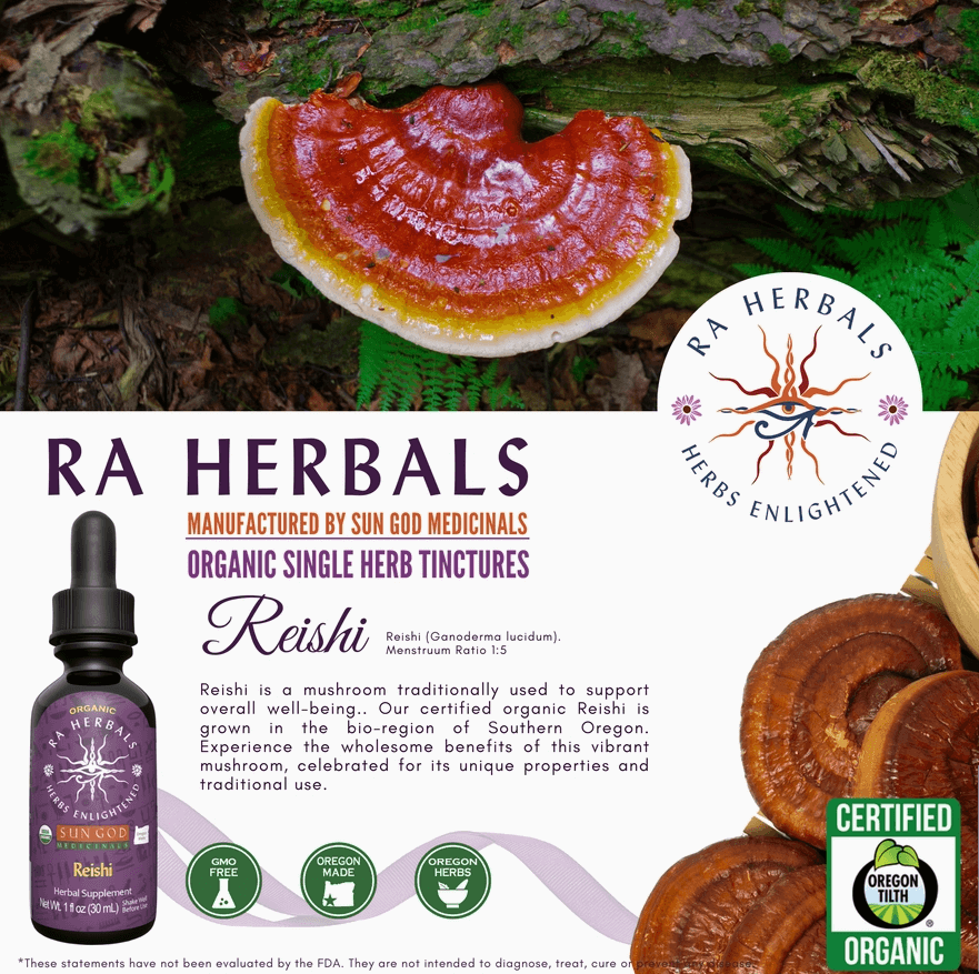 Sun God Medicinals Organic Reishi Tincture