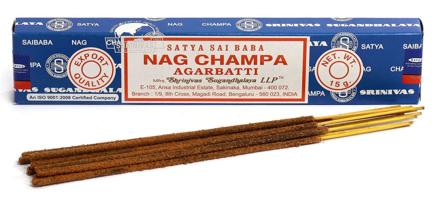 Satya Sai Baba Nag Champa Agarbatti Incense - 15 Gram Nag Champa Incense