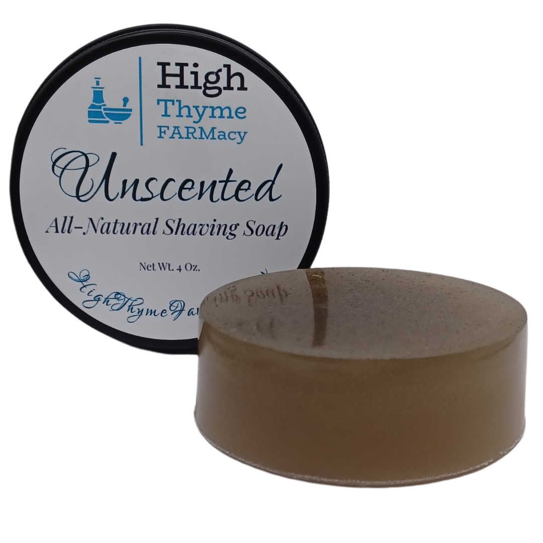 All-Natural Unscented Shaving Soap Puck - 4 Ounce Bar of Soap for Shaving - Shave Soap Puck in Travel Tin All-Natural Unscented Shaving Soap Puck - 4 Ounce Bar of Soap for Shaving - Shave Soap Puck in Travel Tin