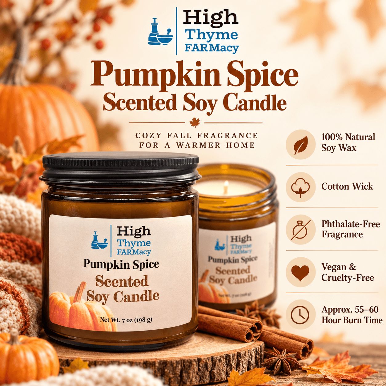 Pumpkin Spice Soy Candle