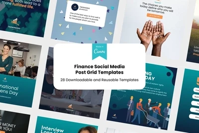 28 Finance Social Media Templates