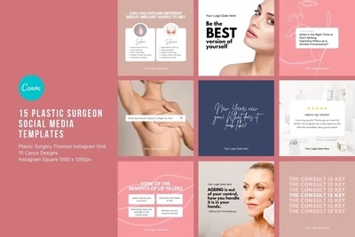 Pink Plastic Surgeon Templates