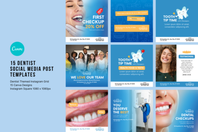 Dentist 2 Social Media Templates