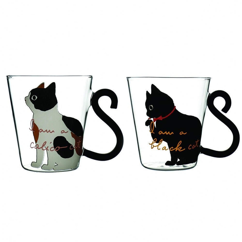 Teeglas 2er Set  Teeglas 2er Set "Katzen"