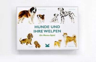 Hunde und ihre Welpen Memo-Spiel