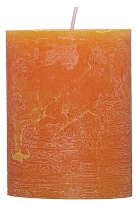 Rustic-Kerze Amber 68x90mm