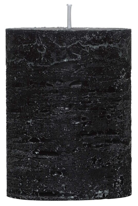 Rustic-Kerze ca. d68 h90mm schwarz