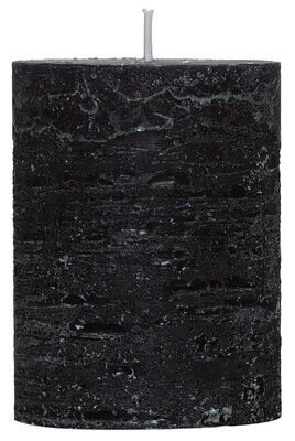 Rustic-Kerze ca. d68 h90mm schwarz