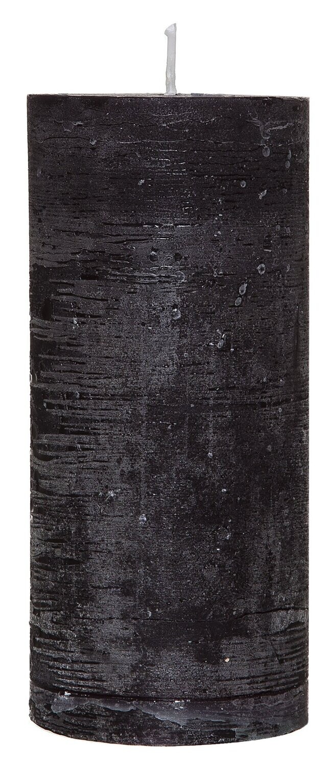 Rustic-Kerze 68x150mm Schwarz