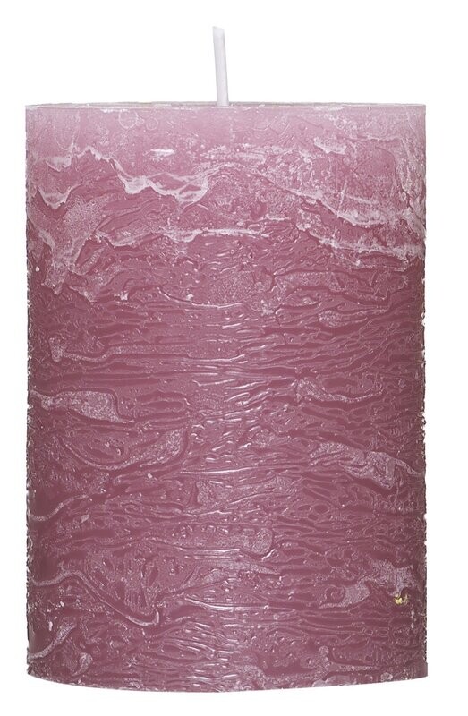 Rustic-Kerze Rosa 68x90mm