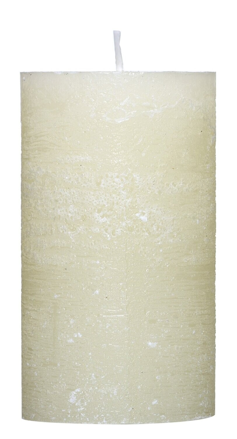 Rustic-Kerze Champagner 68x120mm