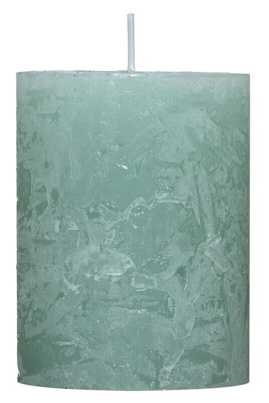 Rustic-Kerze ca. 68 x 90mm Minze
