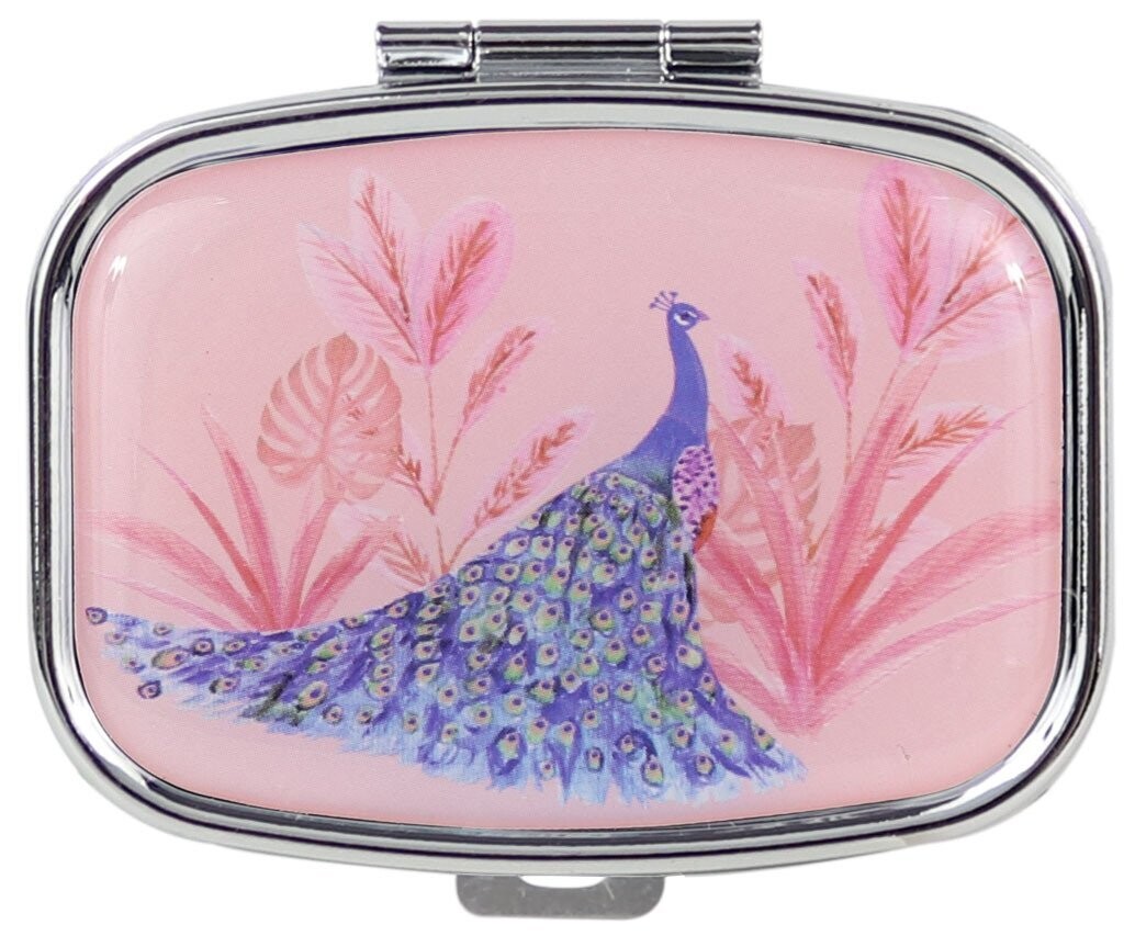 Ws Pill Case Peacock - Pillendose mit Pfau Muster