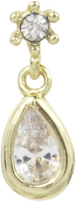 WS Earring Delicate Diamante gold - Ohrringe mit Strasssteine