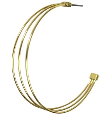 WS Gold Trio Hoops - Ohrringe Gold