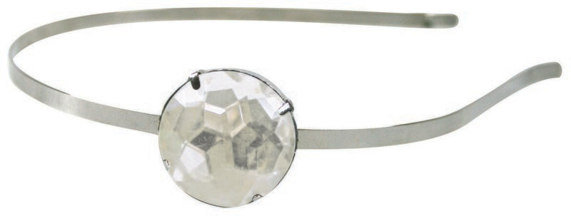 WS metal HB with crystal stone crystal - Stirnband Silber