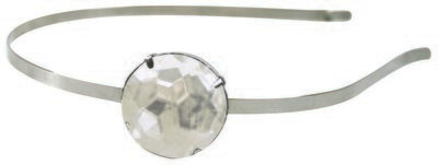 WS metal HB with crystal stone crystal - Stirnband Silber