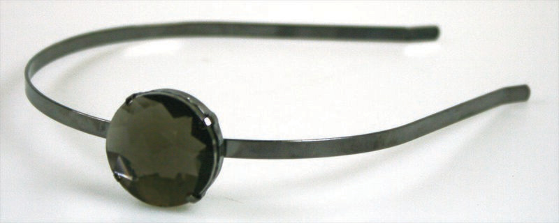 WS metal Headband black crystal - Stirnband