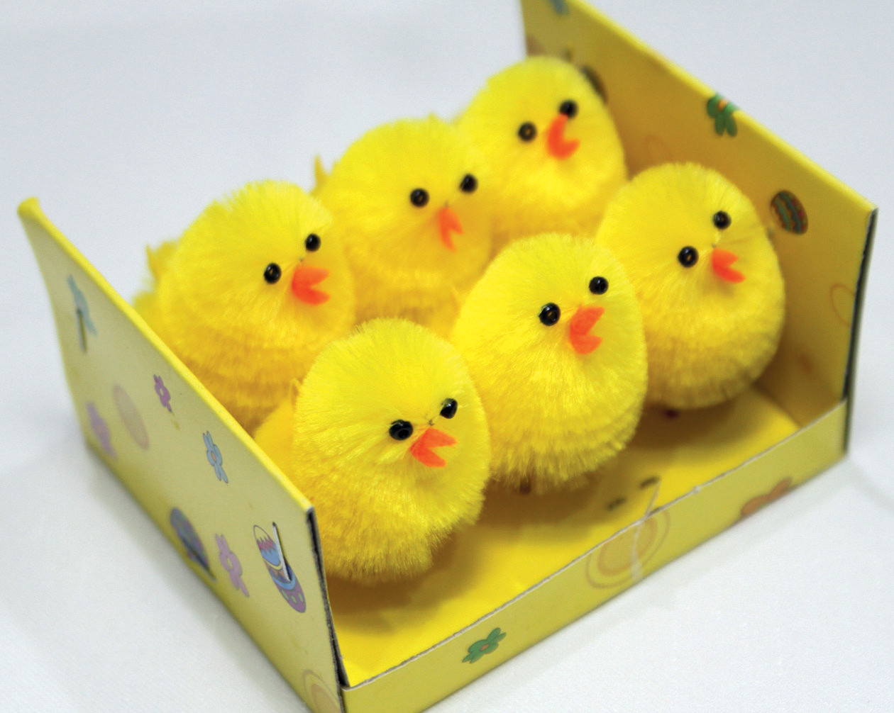 Küken Plüsch 6er Set in Box 8x7,5x4,5cm